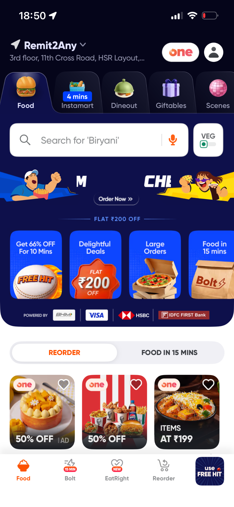 Swiggy guide screenshot for Open Swiggy